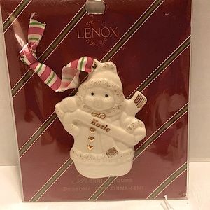 Lenox “ Katie” snowman ornament